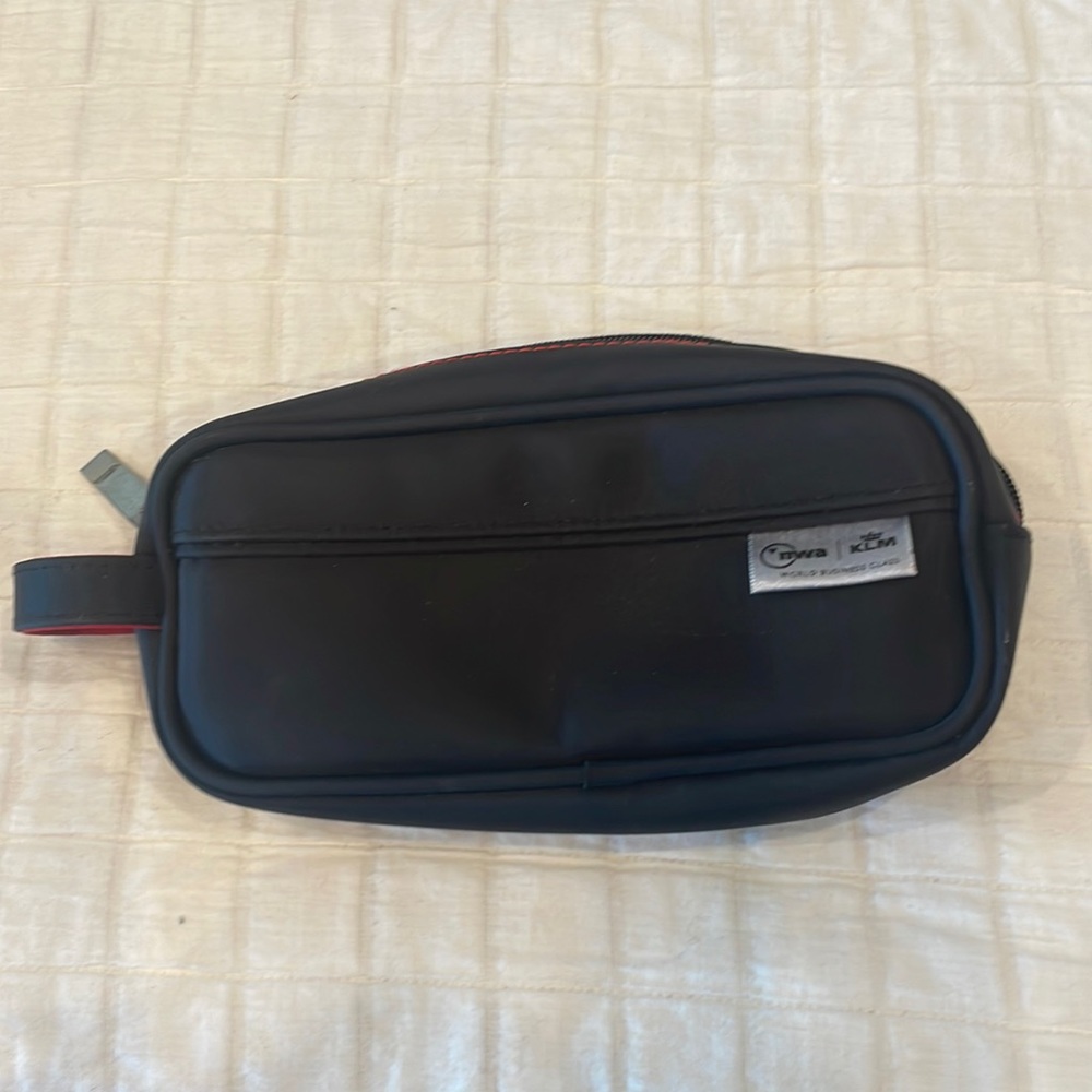 NWA KLM world business class toiletry bag airline shaving Dop Doppler amenity